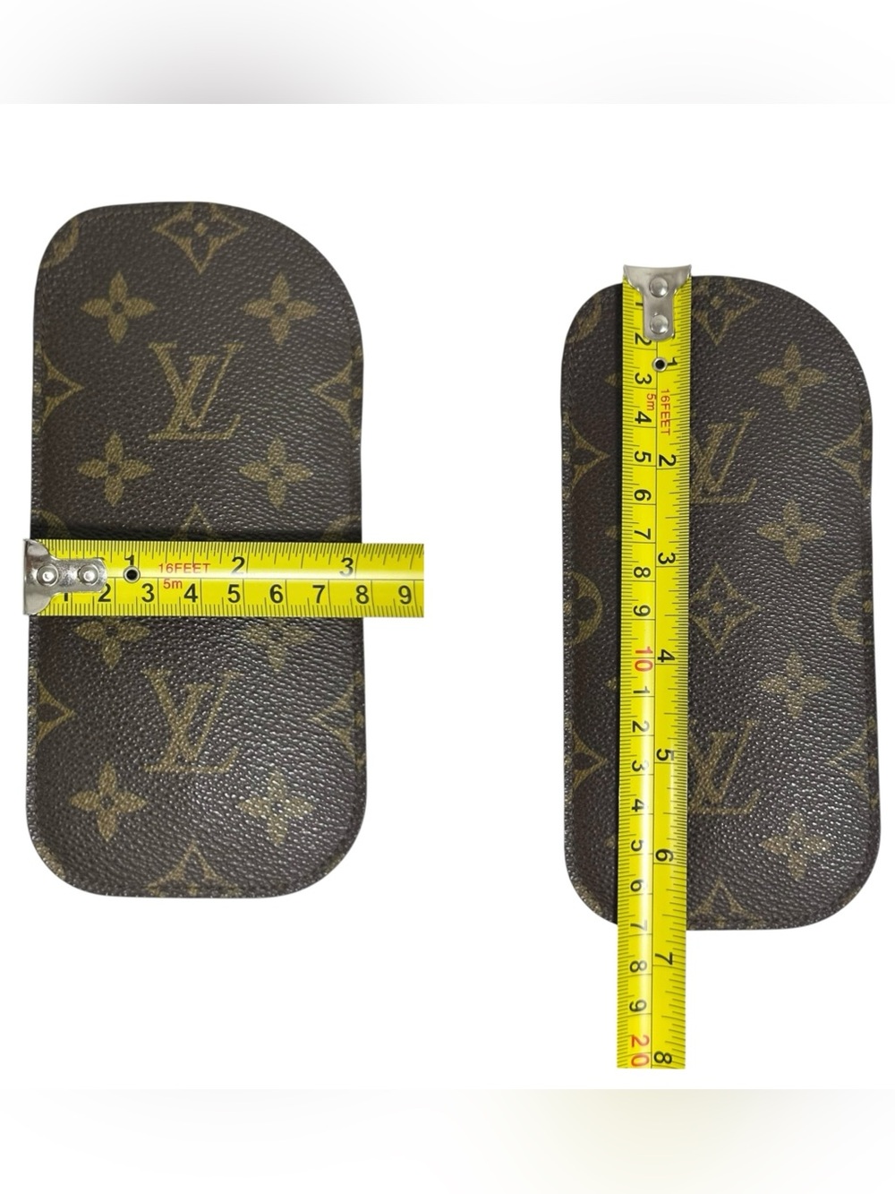 Louis Vuitton Monogram & Suede Leather Sunglasses Eyeglasses Case - Picture 9 of 11